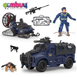 CB953410 CB953411 - Model play toy light sounds car military soldier police figure
